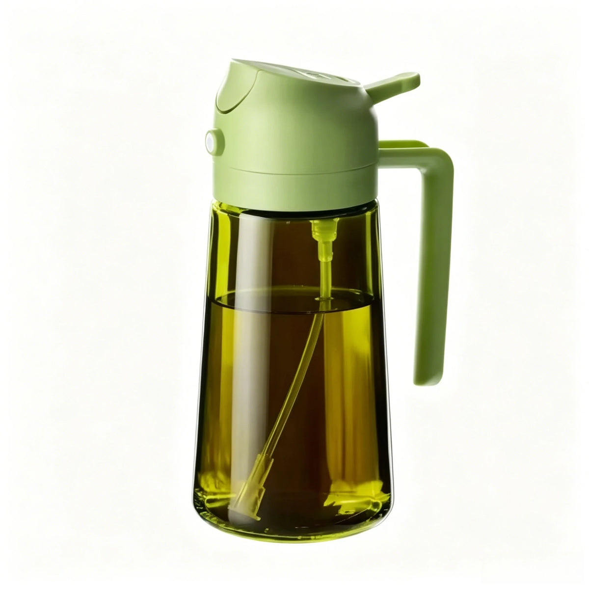 2-in-1 Oil Dispenser & Sprayer 500ML Leakproof Olive Oil Sprayer Bottle for Cooking Spray Airfryer BBQ Camping