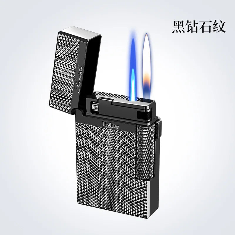Metal Windproof Cigar Cigarette Lighter Jet Torch Gas Two Types Flames Unusual Lighters Smoking Accessory Butane Gadgets for Men