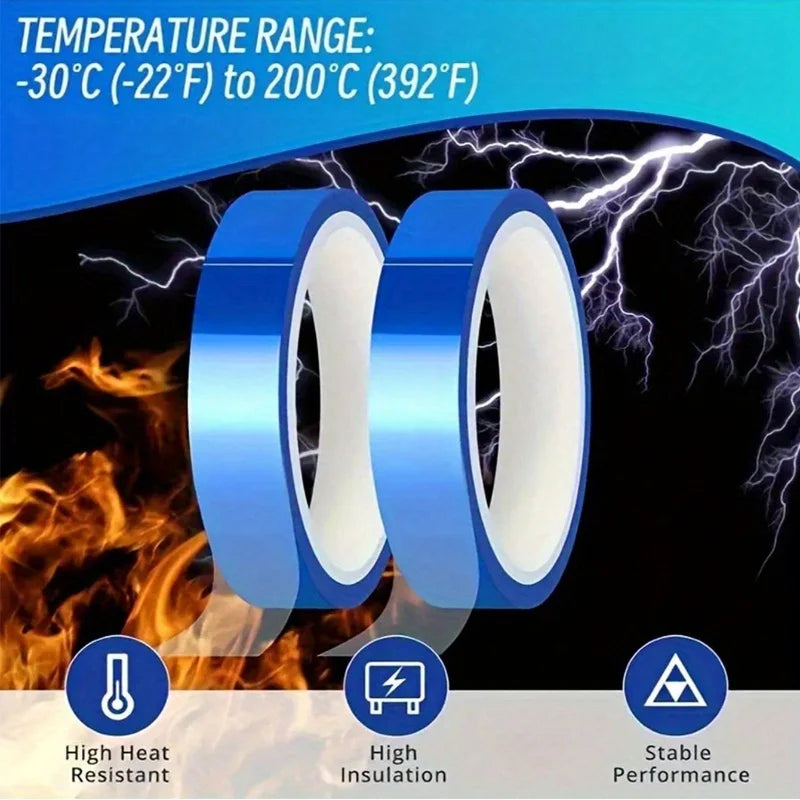50m High Temperature, Heat Resistant Tape, Heat Transfer Tape for Heat Sublimation Non-Residual Adhesive Tape Gadget