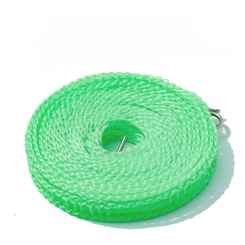 10M Retractable Portable Travel Camping Washing Line Rope Reel Clothesline Outdoor with Carabiner Hook Hiking Outdoor Gadgets
