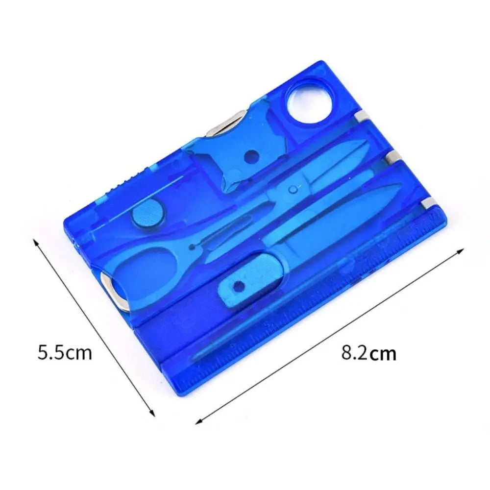 Ultra Thin Outdoor Multi Tool 12 in 1 Multipurpose Outdoor EDC Gadget Durable Card Type Multi-function Tool Card