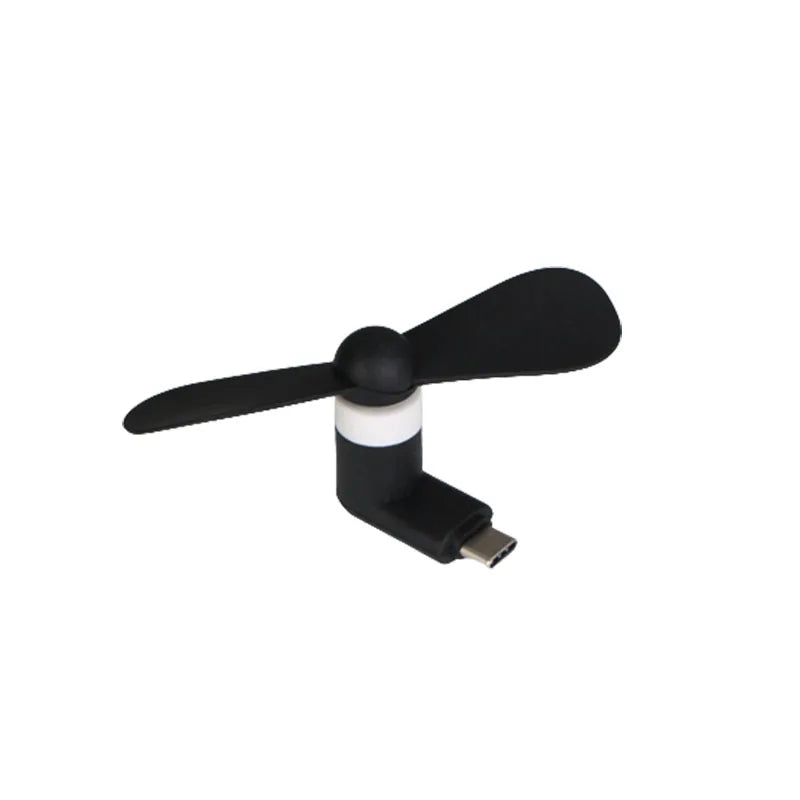 1PC Creative Mini Portable Micro USB Fan 5v 1w Mobile Phone USB Gadget Fan Tester For Type-C Type C Cell Phone Cooler Accessorie