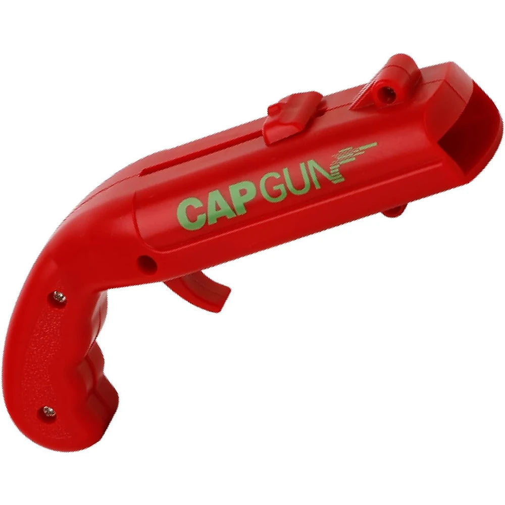 Bottle Opener with Cap Launcher,Funny Shooting Gun for Parties BBQ, Tailgates Unique Beer Cap Shooter Gadget for Men Cool Gifts