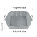 Air Fryer Silicone Liners Pot,Airfryer Basket Cooking Gadgets ,Reusable Baking Tray Non-stick Pizza Pan Oven Kitchen Accessories