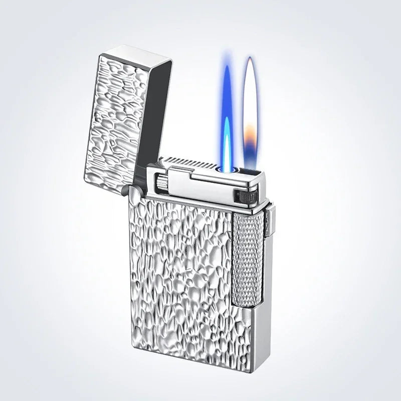 Metal Windproof Cigar Cigarette Lighter Jet Torch Gas Two Types Flames Unusual Lighters Smoking Accessory Butane Gadgets for Men
