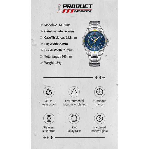 NAVIFORCE CLIFF Quartz S