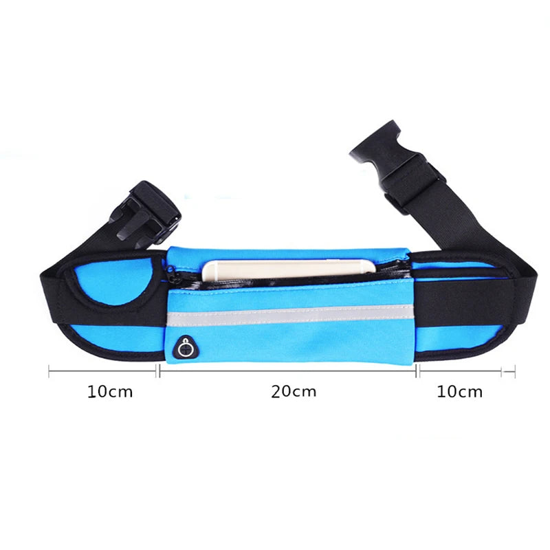 Sports Waist Bag - Waterproof Snug-fitting Shock-absorbing Running Gadget - Water Bottle Holder Mobile Phone Bag
