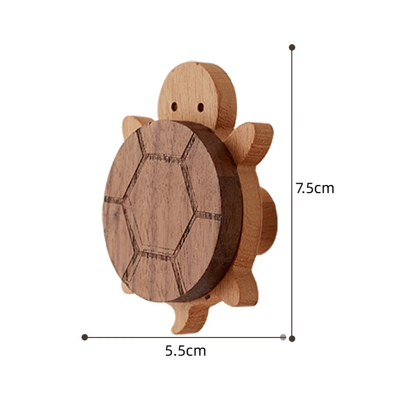 1pcs Animal Wooden Hooks Cute Room Decor Hook Wall Keychain Coat Hook Home Door Wood Hook Hanger Kitchen Accessories Gadget