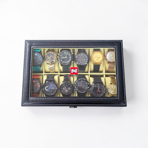 NaviForce óratartó doboz 12 rekeszes BASIC