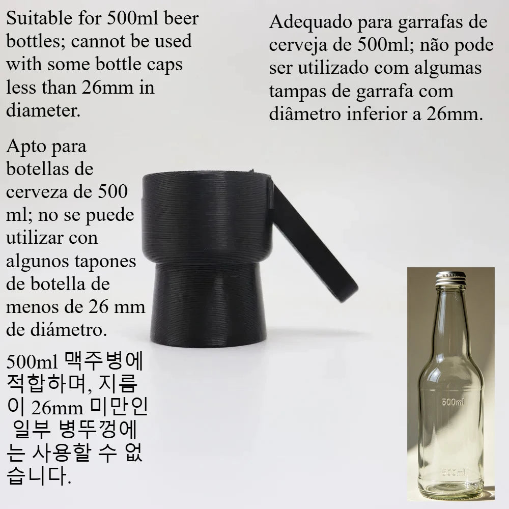 3D Catapult Beer Bottle Opener Launcher Fun Gadget for Home Bar Party Outdoor Camping BBQ Gift