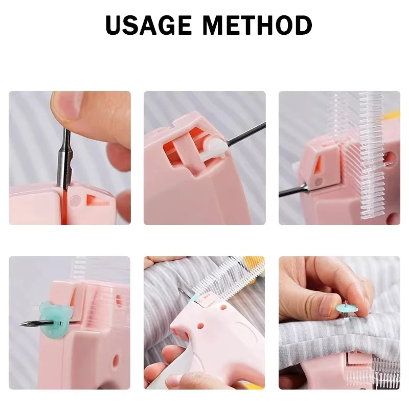 Quilt Fixer Gadget, No-Needle Invisible Buckle, Soft Rubber Quick Gun, Bed Sheet Non-Slip, Home Essential Anti-Slip Tool