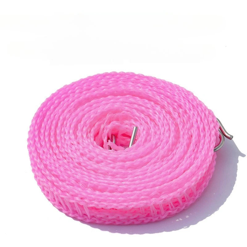 10M Retractable Portable Travel Camping Washing Line Rope Reel Clothesline Outdoor with Carabiner Hook Hiking Outdoor Gadgets