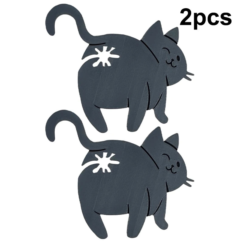 Hot Sale 2pcs 3D Cat Butt Bread Bag Clip Snack Bag Sealing Clip Novelty Kitchen Gadget Food Storage Bag Clip For Cat Lovers
