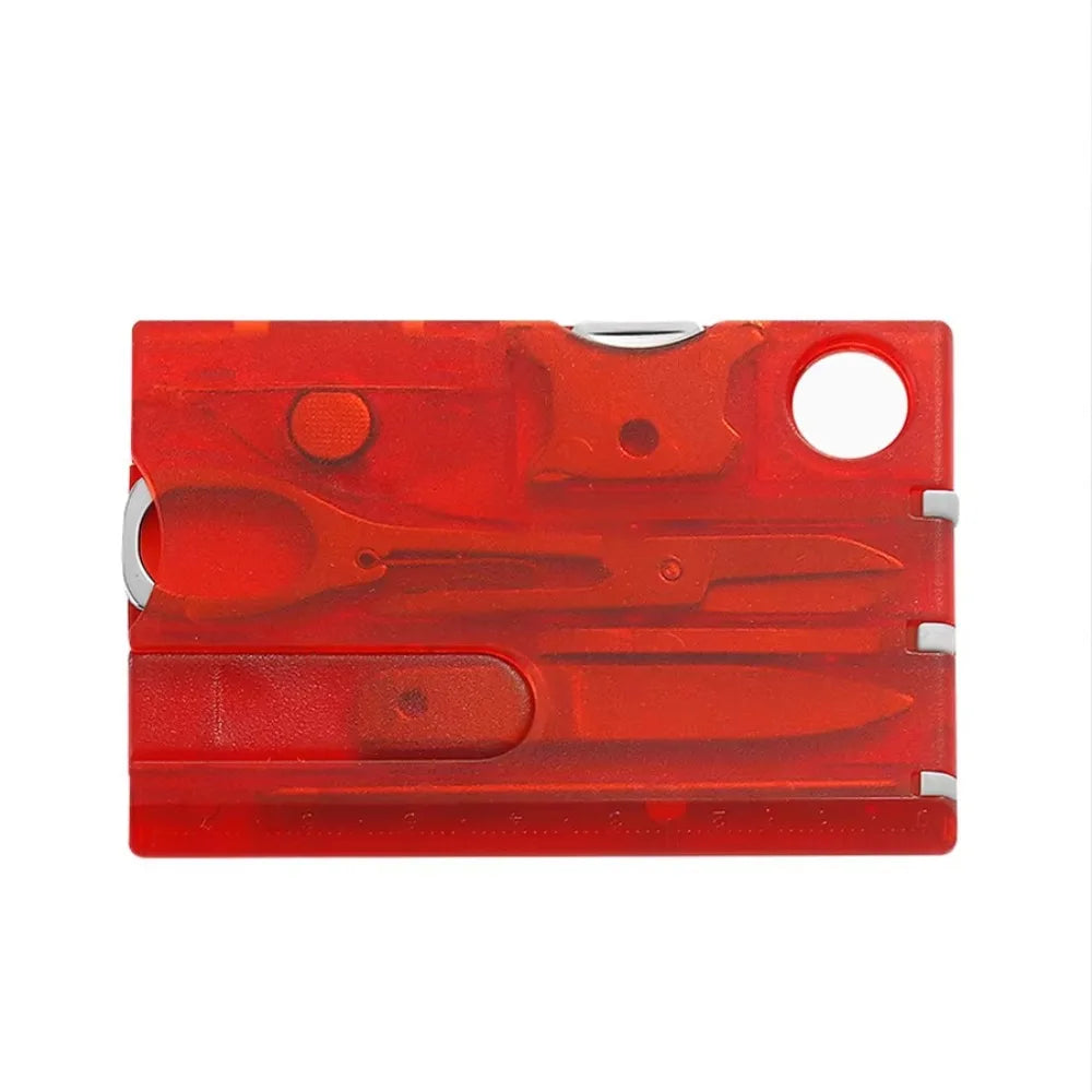 Ultra Thin Outdoor Multi Tool 12 in 1 Multipurpose Outdoor EDC Gadget Durable Card Type Multi-function Tool Card