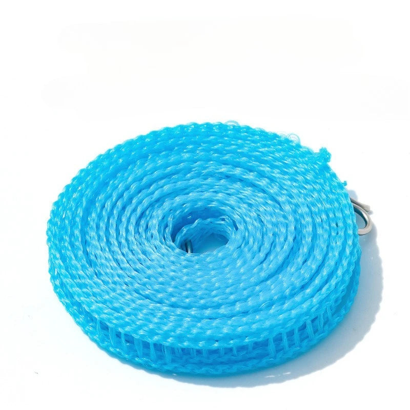 10M Retractable Portable Travel Camping Washing Line Rope Reel Clothesline Outdoor with Carabiner Hook Hiking Outdoor Gadgets