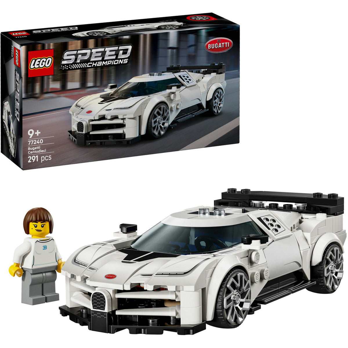 Lego ® Speed Champions Bugatti Centodieci Hyper Sports Car - 77240-0